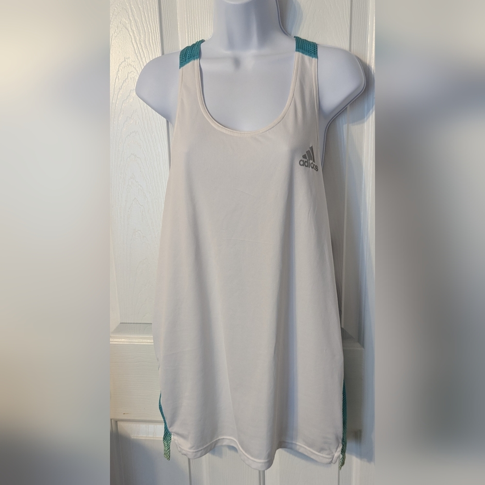 Adidas blue and purple razorback tank Sz: L